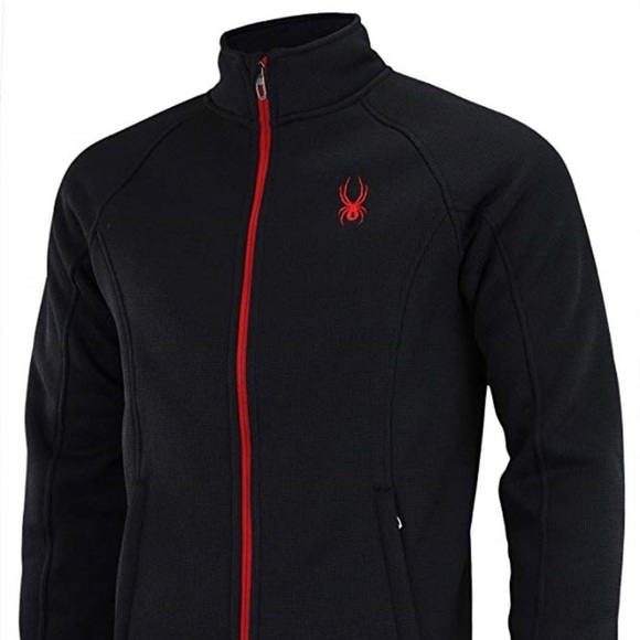 🎈🆕 Spyder Men’s Black Zip Up Sweater - Picture 1 of 7